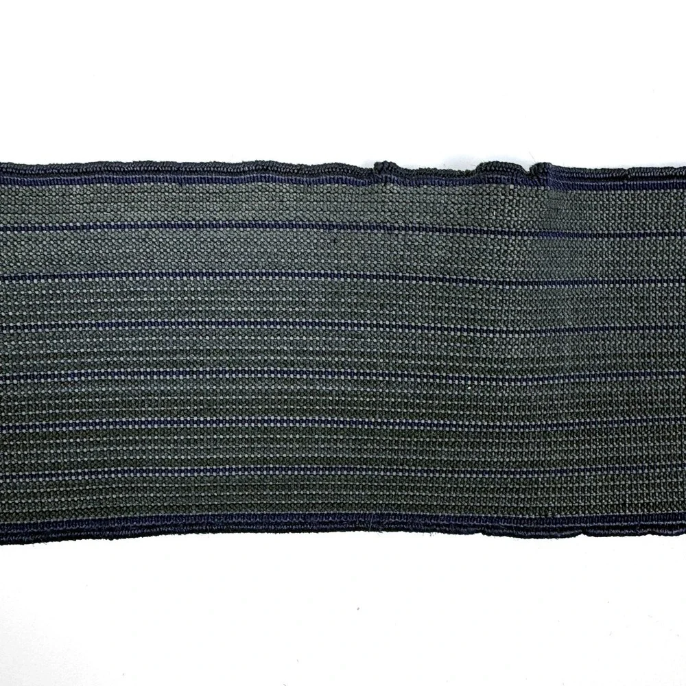 VTG 80s Waist Cincher Floral Buckle Belt Gold Hardware Navy Elastic Band‎ Boho